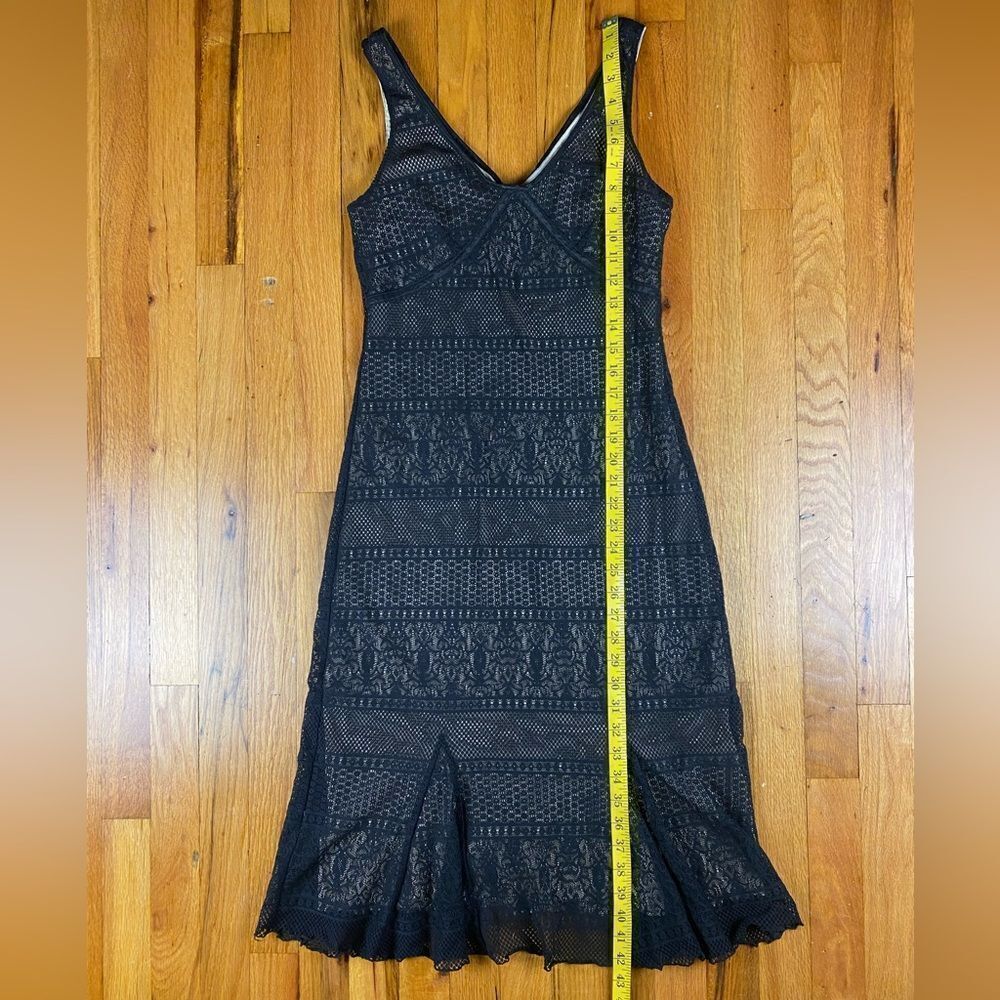 Ideology Black And Cream Mesh Net Dress Size M - Picture 3 of 7